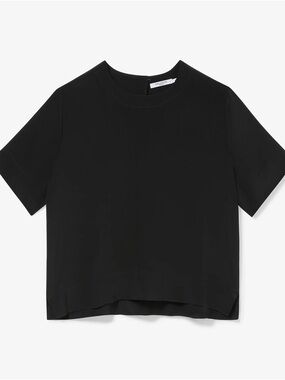 NWT MM LaFleur Annika Fancy Silk Tee- washable silk!